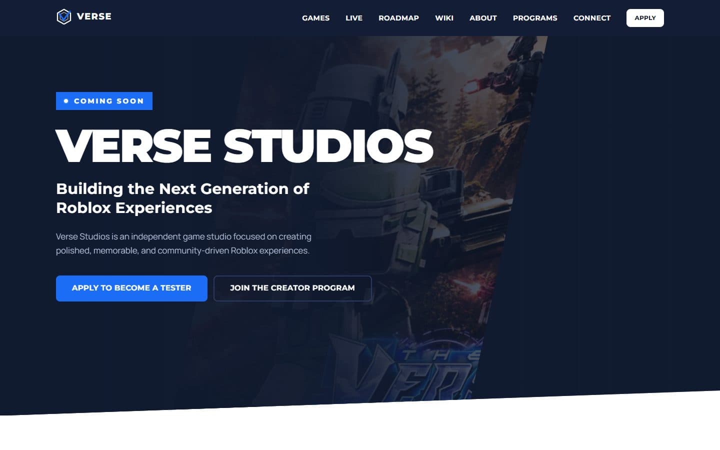 Verse Development homepage